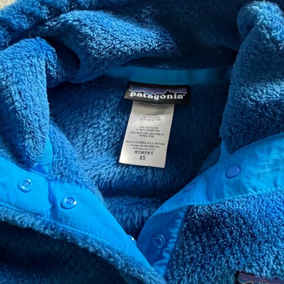 Patagonia Re-Tool Snap T Pullover Fleece Sweatshirt Athletic Royal Blue XS - Picture 3 of 5